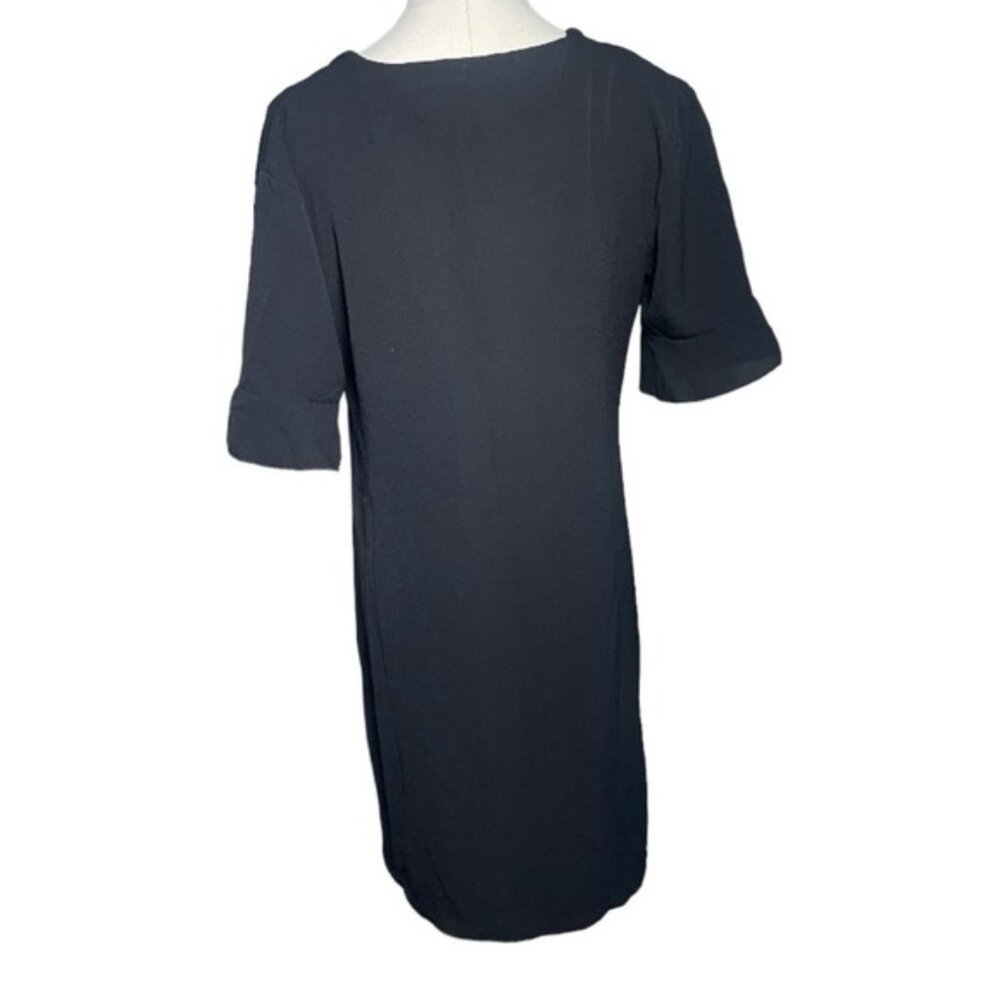 Pretty Little Thing 6 Dress Black Mini Dresses Button Up Short Sleeve LBD Medium - Picture 2 of 7